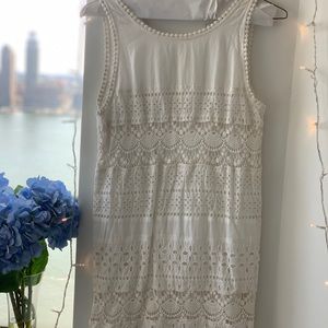 White Eyelet Dress